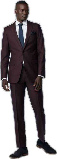 Fitted Burgundy Blazer For Tailoring, Fitted Single-breasted Burgundy Suit, Fitted Burgundy Single-breasted Suit, Burgundy Suits For Formal Fall Occasions, Tailored Red Wool Suits, Burgundy Fitted Suit For Work, Fitted Burgundy Suits For Work, Fitted Burgundy Office Blazer, Red Fitted Wool Suit