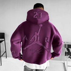 Unisex Jumpman Casual Hoodie Sleeve Placket, Pullover Designs, Casual Hoodie, Season Spring, Design Elements, Autumn Winter, Style Casual, Fall Winter, Cotton Blend