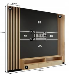 the measurements for a tv stand with drawers