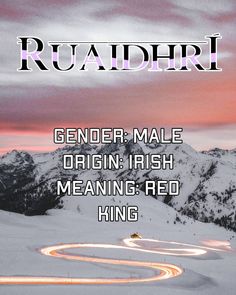 RuaidhrÍ
Gender: Male
Origin: Irish
Meaning: Red King Male Viking Names With Meaning, Male Names Meaning Protector, Harrison Name Meaning, Irish Fantasy Names, Irish Names And Meanings