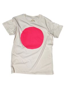 Super soft organic tee with the most intense fluroscent pink hand drawn circle. Unisex sizing All Roads says these are the best fitting tees around. They are not boxy, super long or weird fitting. Thinner material than typical heavy cheap merch t-shirts, these shirts get better the more you wear and wash them. They are unwashed, so as with all cotton garments, there will be some slight shrinkage. 100% organic cotton, natural unbleached color. Printed in the low desert with thin waterbased ink by Unisex Pink T-shirt With Screen Print, Unisex Pink Screen Print T-shirt, Hand Drawn Circle, Palm Springs Shopping, Body Stickers, Functional Decor, Book Candle, Shoe Gifts, Get Better