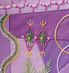 the embroidery work is being worked on