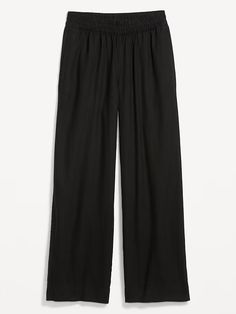 High-Waisted Linen-Blend Wide-Leg Pants | Old Navy