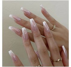 Old Money Nails, Money Nails, Chrome Nails Designs, Gel Glue, Elegant Nail, White French Tip, Nagel Tips, French Tip Acrylic Nails, Nail Forms