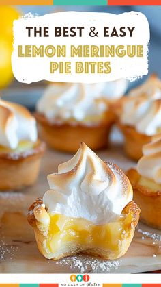 the best and easy lemon meringue pie bites