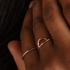 The Jude Ring is dainty and plain like our Jane ring, but a little thicker. A simple, minimalist band, the Jude Ring is designed to be worn as a timeless layering piece. Simple Stackable Midi Rings With Open Band, Classic Everyday Stackable Toe Rings, Minimalist Open Stackable Promise Ring, Minimalist Stackable Everyday Rings, Everyday Stackable Open Band Rings With Simple Design, Everyday Stackable Open Rings With Simple Design, Tiny Classic Midi Rings For Everyday, Classic Tiny Midi Rings For Everyday, Simple Stackable Initial Ring For Everyday