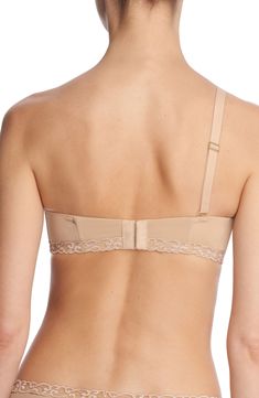 Soft foam contour cups disappear under clothes in this convertible underwire bra that lifts, shapes and supports. Removable, adjustable straps 86% nylon, 14% elastane with 47% nylon, 45% rayon, 8% elastane trim Hand wash, line dry Imported Beige Underwire Bra With Removable Pads, Stretch Bra With Removable Cups, Elegant Bandeau Bra With Removable Cups, Beige Push-up Nursing Bra With Adjustable Straps, Micro-elastic Underwire Bra With Removable Pads, Underwire Bra With Removable Pads And Micro-elastic Fit, Fitted Push-up Bra With Removable Straps, Elegant Full Coverage Bra With Removable Straps, Fitted Full Coverage Nursing Bra With Removable Cups