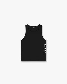 Jet Black Running Vest | 247 | REPRESENT CLO 247 Represent, 247 Logo, Black Singlet, Running Singlet, Long Runs, Running Vest, Sweatpants Shorts, High Intensity Workout, Ripstop Fabric