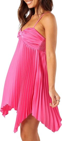 Petal & Pup Vikki Pleat Minidress | Nordstrom Sweet Heart Neckline, Rush Dresses, Semi Formal Dresses, Usa Dresses, Clothing Details, Sweet Heart, Dress Mini