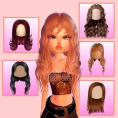 the doll has many different hair styles