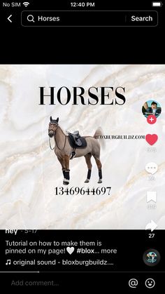 the horse is standing in front of an email message