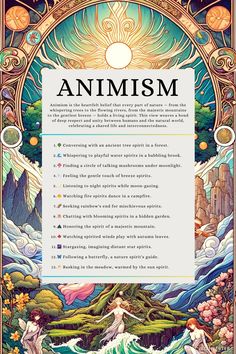 an illustration with the words annism on it