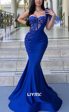 Mermaid Applique, Blue Long Prom Dress, Beach Wedding Dress Boho, Stunning Prom Dresses, Long Sleeve Prom, Prom Dress Styles, Cute Prom Dresses, Sequin Prom Dresses, Illusion Dress