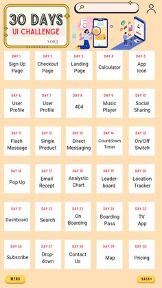 UI ideas UI challenge Graphic Design Activities, 30 Days Challenge, Web Development Programming, Ui Design Patterns, Challenge Ideas