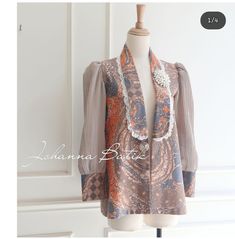 Batik Fashion Modern Casual, Outer Batik Casual, Batik Fashion Modern, Blazer Batik, Structure Clothing, Batik Blazer