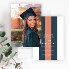 Graduation Book Design, College Graduation Announcement Ideas, Senior Invitations, Senior Graduation Invitations, Grad Invites, Invitation With Picture, Senior Board, Graduation Album, Graduation Invitation Cards