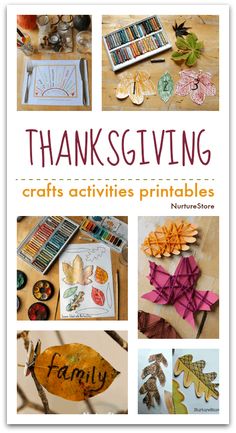 thanksgiving crafts and activities for kids to make