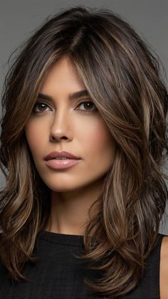 Top Benefits of Choosing Melena Castaña Oscura con Reflejos Miel 🌟 Brown Hair Colors With Lowlights Caramel, Subtle Highlights For Brown Hair, Hair Colour For Pale Skin And Blue Eyes, Low And Highlights For Brown Hair, Dark Brown Shoulder Length Hair, Low Light Hair, Very Dark Brown Hair, Chocolate Balayage, Hispanic Hair