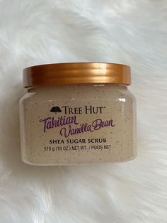 Tree Hut Vanilla Bean, Tahitian Vanilla Bean Scrub, Vanilla Tree Hut Scrub, Hygiene Closet, Tree Hut Tahitian Vanilla Bean, Aesthetic Shower Products, Tree Hut Vanilla, Tree Hut Scrub