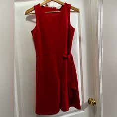 Beautiful Red Dress, Great For The Holidays Red Mini Length Dress For Work, Red Mini Length Dresses For Work, Red Mini Dresses For Work, Red Sleeveless Dress For Spring Date Night, Red Sleeveless Dress For Date Night In Spring, Red Sleeveless Summer Dress For Work, Red Sleeveless Knee-length Dress For Work, Red Knee-length Sleeveless Dress For Date Night, Red Knee-length Sleeveless Dress For Work