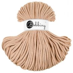 a ball of yarn with the word bobbiny on it