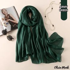 Olivia Mark - Spring and summer new solid color Dutch linen silk scarf sun screen shawl simple fashion extended scarf Sun Screen, Mustard Greens, Scarf Material, Baby Hair Clips, Swimwear Bottoms, Simple Fashion, Dark Khaki, Scarf Men, Nude Pink