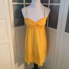 Yellow Nightie Size Medium Never Worn. I Actually Bought This Thinking It Might Be A Cute Beach Cover Up Beach Covers, Sleepwear Pajamas, Women's Intimates, Pajamas, Cover Up, Summer Dresses, Size Medium, Yellow, Fashion Design