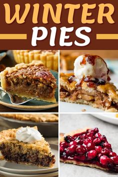 winter pies with text overlay