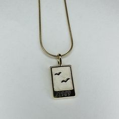 gold 1989 necklace Gold Pendant Necklace For Anniversary, Gold Chain Pendant Necklace For Anniversary, Classic Gold Necklace With Rectangular Pendant, Vintage Necklaces With Rectangular Pendant For Anniversary, Vintage Necklace With Rectangular Pendant For Anniversary, Gold Etched Rectangular Pendant Jewelry, Minimalist Etched Gold Jewelry, Gold Rectangular Pendant With Etched Details, Vintage 14k Stamped Necklace For Commemoration