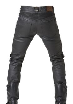 JOHNNY Men's Coated Black Motorcycle Riding Jean Cargo Pants – uglyBROS USA Fitted Biker Jeans For Biker Events, Moto Style Fitted Jeans For Biker Events, Fitted Leather Bottoms With Zip Fly, Moto Style Fitted Straight Leg Jeans, Fitted Moto Style Straight Leg Jeans, Fitted Leather Moto Bottoms, Black Leather Jeans With Standard Cut, Fitted Leather Pants With Belt Loops For Streetwear, Modern Fitted Leather Bottoms