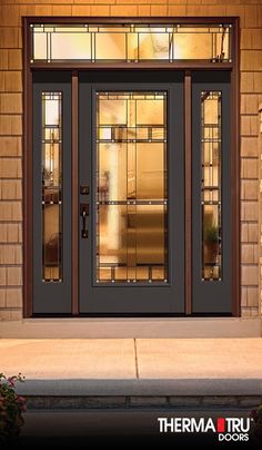 therma tru doors is an entry door with glass panels