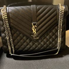 Ysl Still In Very Great Shape. Minor Flaws As Shown In Pics. Bags Ysl, Ysl Purse, Large Envelope, Saint Laurent Bags, Yves Saint Laurent Bags, Envelope Bag, Perfect Bag, Yves Saint Laurent, Saint Laurent