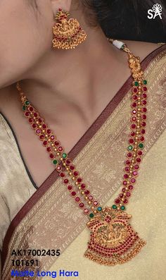 Exclusive Ruby Sets | Buy Online 1 gram gold jewelry | Elegant Fashion Wear Pachala Haram Designs, 1 Gram Gold Jewellery, Jewelry Ruby, Buy Gold Jewelry, Handmade Jewelry Box