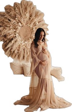 Summer Beige Maternity Dress, Beige Flowy Sheer Dress, Flowy Sheer Beige Dress, Beige Sheer Flowy Dress, Flowy Beige Maternity Dress, Pregnancy Photo Shoot, Sensual Dress, Womens Boho Dresses, Pregnancy Photo