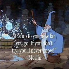 an image of a wizard blowing bubbles in front of a barrel with the words he's up to you now far, yogo if you don't try, try, try, i'm never know