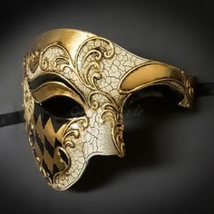 The most trusted Etsy store, 4everstore, brings you another gorgeous mask creation to wear and add to your collection of Venetian Masquerade Masks!You're guaranteed to look spectacular at any events you attend when wearing this stunning mask!Materials/Techniques: It's made of Resin with Venetian paint design. Measures: Approximately 6.25"wide x 3.25"tall - One size fits almost all facial features.-----------------------------------------------------------------------------------Please contact us