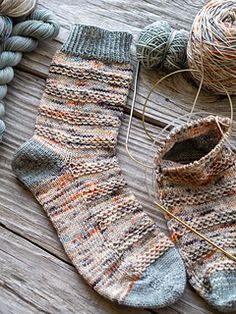 Ravelry: Slip Into Fall Toe Up Socks pattern by Vanessa Ewing