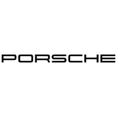 the porsche logo is shown on a white background