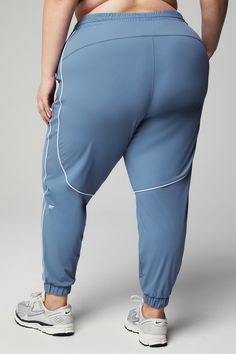 Piped One Jogger Fabletics Elemental Blue/Classic White female Activewear >> Womens >> Bottoms >> Pants & Joggers >> Joggers Boundless plus Everyday Hidden Pockets/Quick-Dry/Reflective/Zip Pockets Blue Stretch Bottoms For Jogging, Blue Stretch Jogging Bottoms, Stretch Blue Joggers With Moisture-wicking, Blue Stretch Joggers With Moisture-wicking, Blue Stretch Moisture-wicking Joggers, Blue Stretch Joggers For Spring, Spring Stretch Blue Joggers, Blue Stretch Joggers For Jogging, Blue Stretch Athleisure Joggers