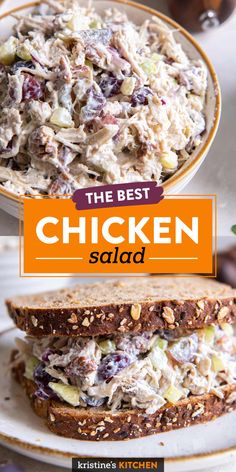 the best chicken salad is made with bread