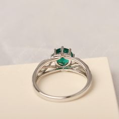 All HANDMADE ITEMS SHIP IN APPROX 8 DAYS Main Stone: Lab created emerald Main Stone Size: cushion cut 7 mm x 7 mm Main Stone Weight: 1.35 carat Side Stone: None Height From The Ring Setting Bottom(to gemstone top): about 5.48 mm Width of Ring band Measure: gradually varied,about 2.05 to 6.10 mm Material: 925 Sterling Silver/14K White Gold/14K Yellow Gold/14k Rose Gold Engraved: Available For FreeNo more than 13 letters) Customized:Of course! Tell me what you want Includes With Order: All of my s Blue Topaz Ring Silver, Lab Created Emerald, London Blue Topaz Ring, Gold Engraving, May Birthstone, Ring Setting, Unique Engagement, Pink Quartz, Blue Topaz Ring