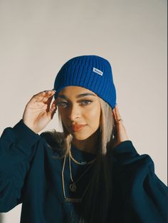 High quality knit fabric with our Essential Bonita label stitched on. Beanies are ultra stretchy for comfort and thick for warmth. Blue Casual Beanie One Size Fits Most, Blue Beanie For Winter, Blue Casual Beanie For Cold Weather, Trendy Warm Blue Hats, Blue Knit Beanie For Winter, Blue Knitted Beanie, Blue Casual Winter Beanie, Blue Fitted Casual Beanie, Blue Casual Beanie