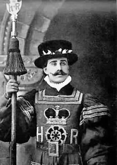 an old black and white photo of a man holding a broom