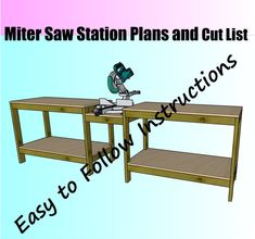 the miter saw station plans and cut list