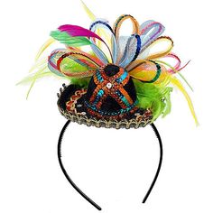 Mini Fiesta Sombrero Headband  Party City Fiesta Party Supplies, Fiesta Theme Party, Fiesta Theme, 5 De Mayo, Kentucky Derby Party, 파티 드레스, Halloween Costume Shop, Derby Party, Sports Themed Party