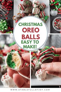 christmas oreo balls are easy to make