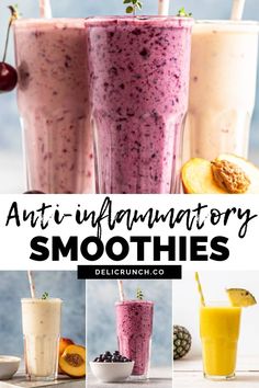 an image of smoothies with text overlay