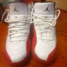 2023 Air Jordan 12 Cherry Red Size 6.5 Gs Worn Once No Box Jordans 12, Kids Nike, Cherry Red, Nike Shoes, Kids Shoes, Air Jordans, Shoes Sneakers, Red And White, Nike