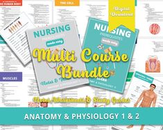 an anatomy and physioly textbook with the title, nursing unit course bundle