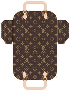 an image of a brown louis vuitton suitcase